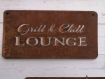 Rostschild "Grill & Chill LOUNGE" (Gartendeko)